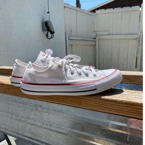 White Converse Chuck Taylor All Star Low Tops